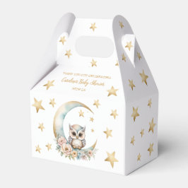 Ballotins Baby shower de chouette à aquarelle mignonne