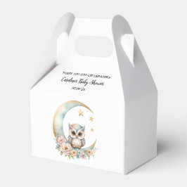 Ballotins Baby shower de chouette à aquarelle mignonne