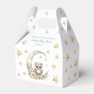 Ballotins Baby shower de chouette à aquarelle mignonne