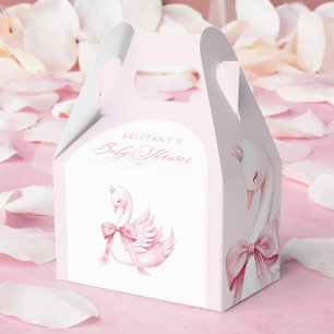 Ballotins Baby shower de cygne rose Coquette