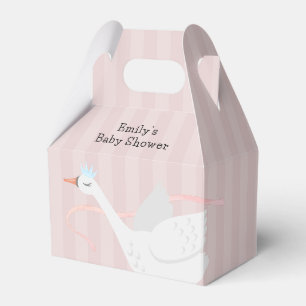 Ballotins Baby shower de cygne rose moderne Whimsical Prince