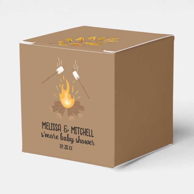 Ballotins Baby shower de feu de camp Smore merci (Verso)