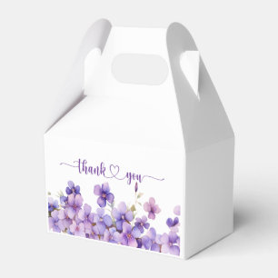 Ballotins Baby shower de fleurs de violet délicates au print