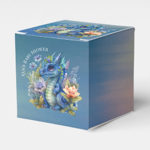 Ballotins Baby shower de garçon Navy Blue Dragon
