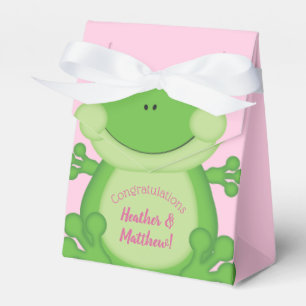 Ballotins Baby shower de grenouille rose