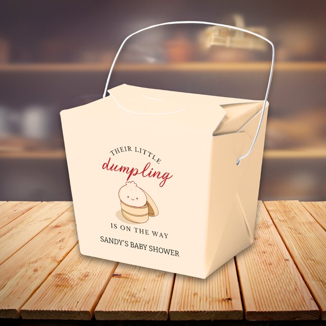 Ballotins Baby shower de Kawaii neutre pour les femmes (LITTLE DUMPLING baby shower favor boxes)