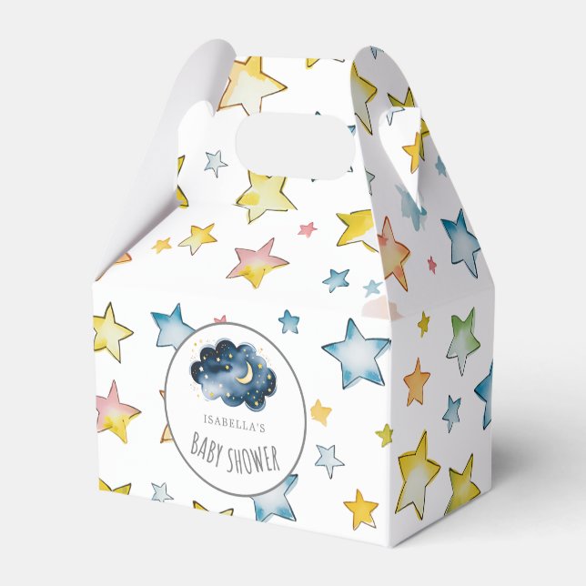 Ballotins Baby shower de la lune et des étoiles (Verso)