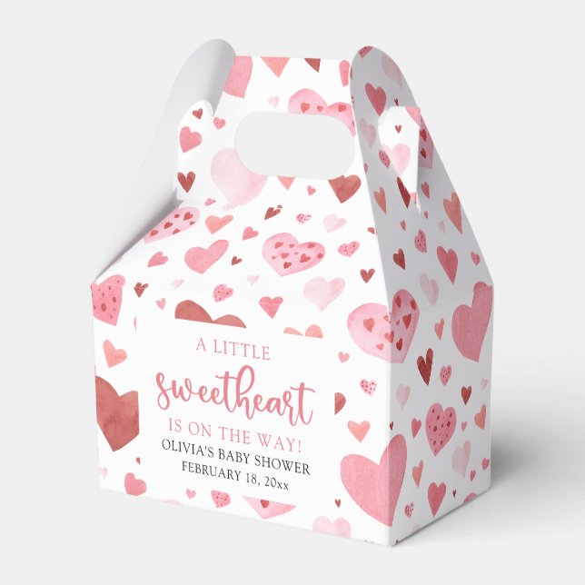 Ballotins Baby shower de la Saint Valentin Pink Little Sweet (Verso)