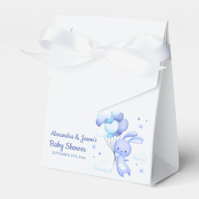 Ballotins Baby shower de lapin de bois personnalisé (Verso)