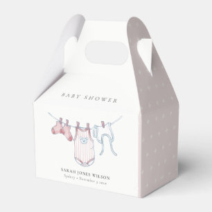 Ballotins Baby shower de linge simple rose fille