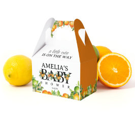 Ballotins Baby shower de Merci Floral blanc d'agrumes