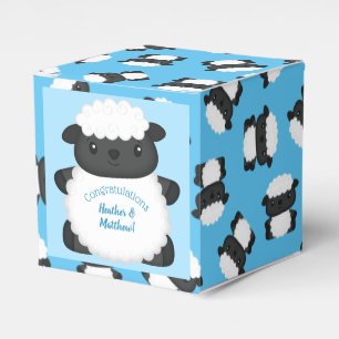 Ballotins Baby shower de mouton ferme Blue Boy