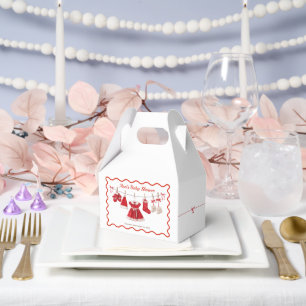 Ballotins Baby shower de Noël Père Noël Vêtements rouge et