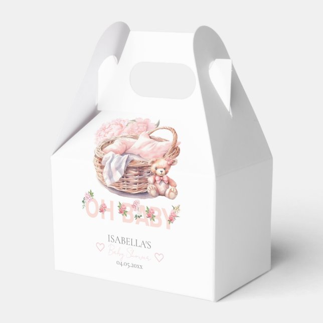Ballotins Baby shower de panier bébé (Verso)
