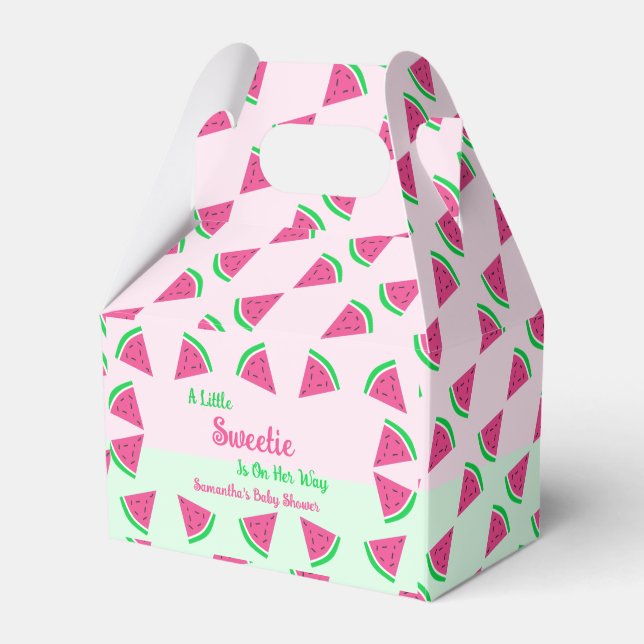 Ballotins Baby shower de pastèque doux (Verso)