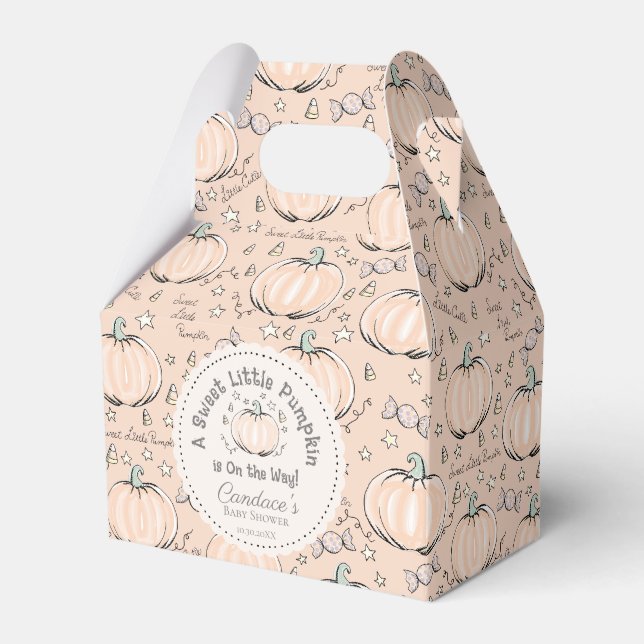 Ballotins Baby shower de petit Citrouille neutre pour le gen (Verso)