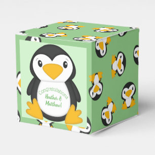 Ballotins Baby shower de pingouin vert