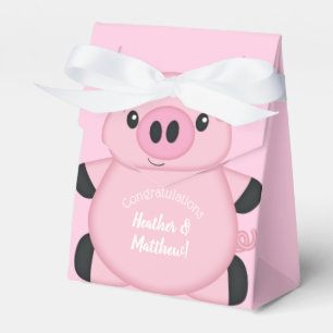 Ballotins Baby shower de porc rose