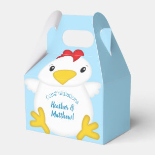 Ballotins Baby shower de poulet bleu