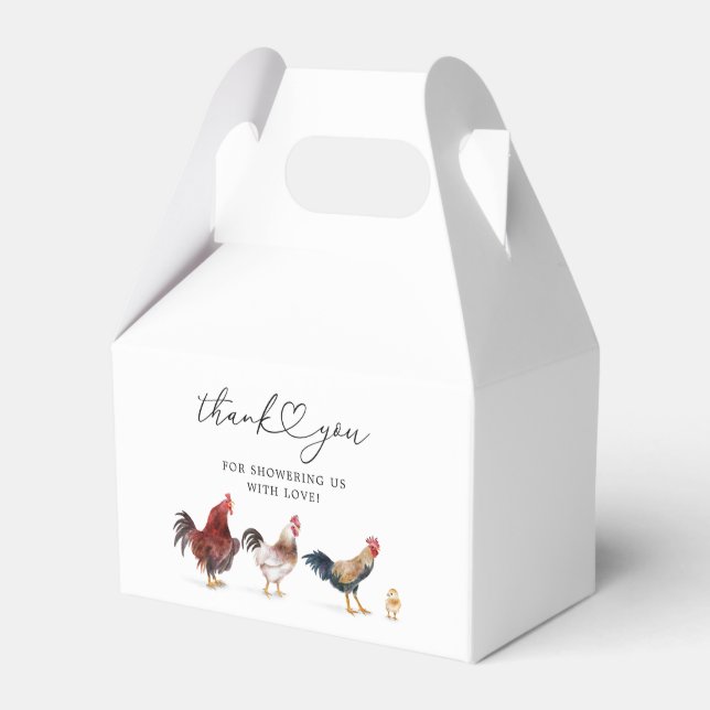 Ballotins Baby shower de poulet Boho (Verso)
