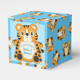 Ballotins Baby shower de tigre bleu