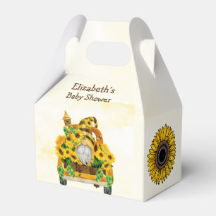 Ballotins Baby shower de tournesol et d'abeilles Gnome
