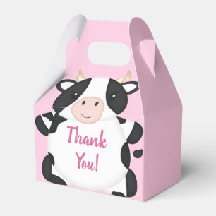 Ballotins Baby shower de vache rose