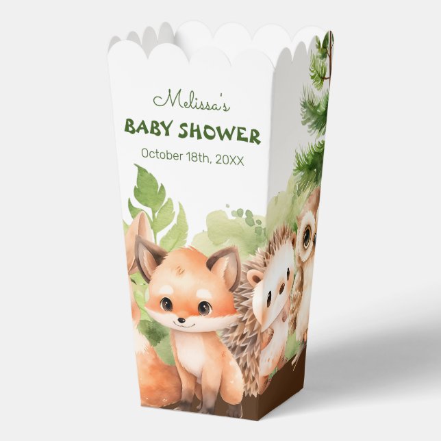 Ballotins Baby shower des bois (Recto)