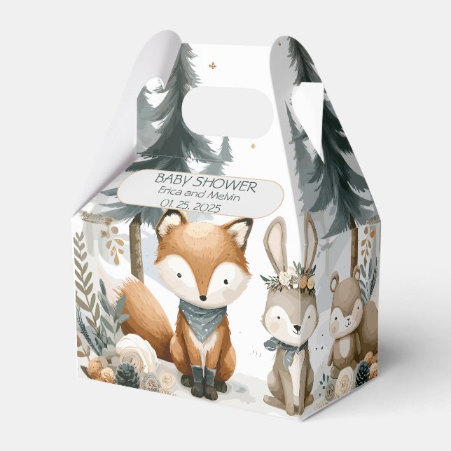 Ballotins Baby shower des bois (Verso)