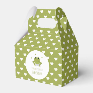 Ballotins Baby shower des Coeurs de grenouilles vertes
