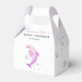 Ballotins Baby shower des dauphins océaniques aquarelles