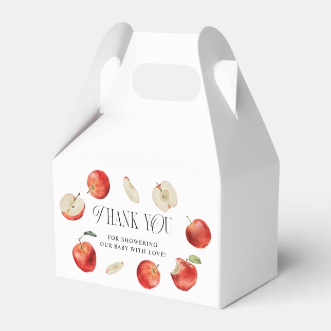Ballotins Baby shower des pommes rouges (Verso)