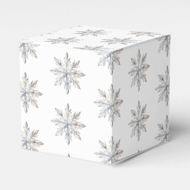 Ballotins Baby shower d'hiver Snowflake (Verso)