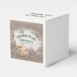 Ballotins Baby shower d'hiver sur les animaux des bois