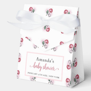 Ballotins Baby Shower Douceur Rustique Cerise Baie