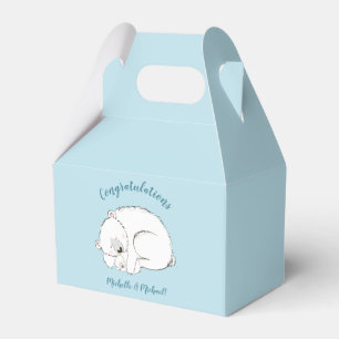Ballotins Baby shower d'ours polaire