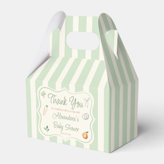 Ballotins Baby shower du marché agricole (Verso)