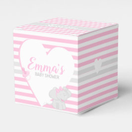 Ballotins Baby shower Eléphant mignon Ballotin rose