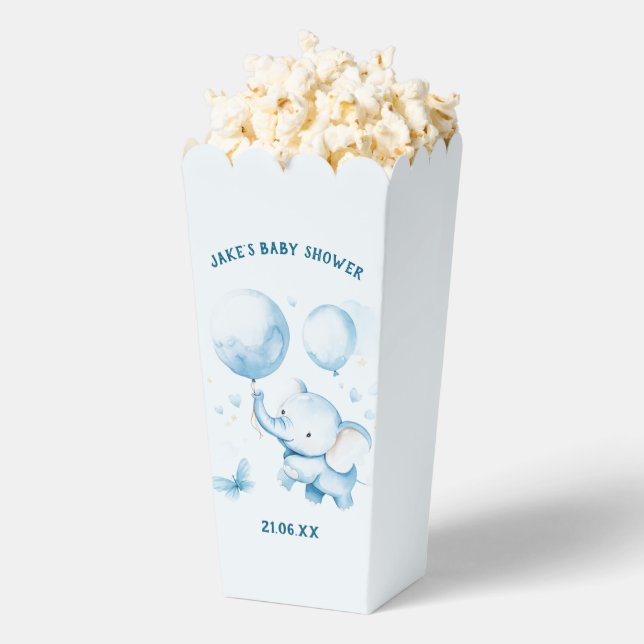 Ballotins Baby shower éléphant Popcorn Ballotin (Sauté)