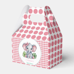 Ballotins Baby shower Eléphant Rose Bow Cute