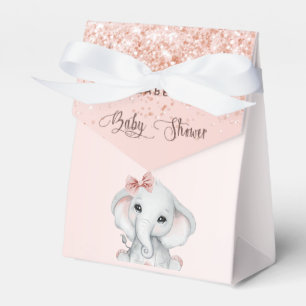Ballotins Baby shower éléphante fille rose parties scintilla