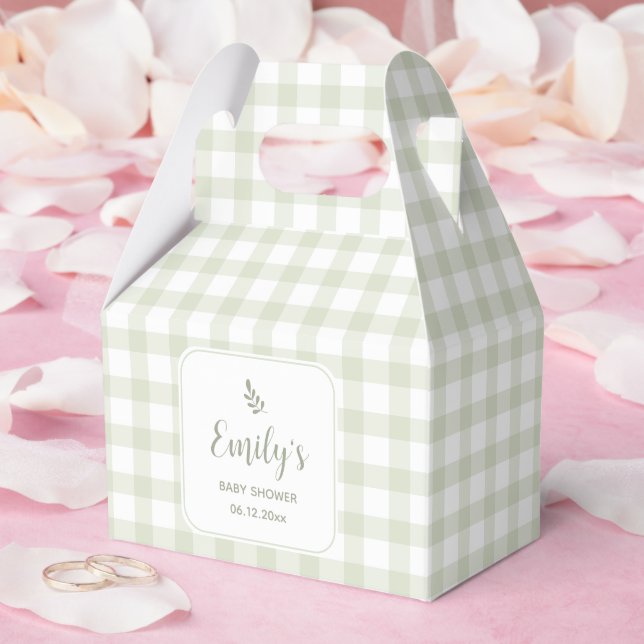 Ballotins Baby shower En vichy simple et élégant (Mariage)
