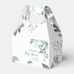 Ballotins Baby shower Eucalyptus Succulent Script botanique