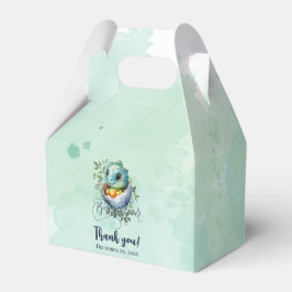 Ballotins Baby shower Feuille Dinosaur Oeuf Cute Aquarelle