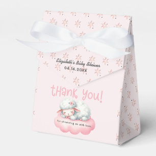 Ballotins Baby shower fille agneau rose doux
