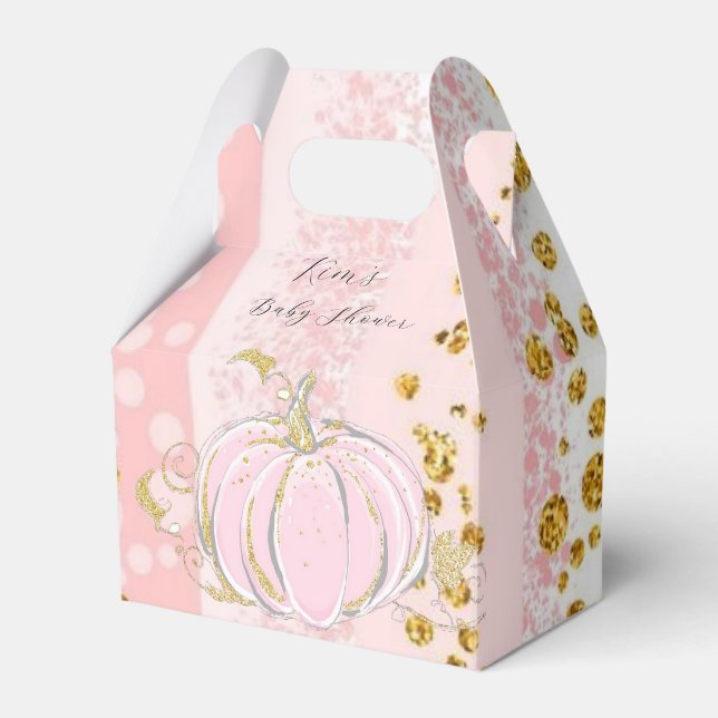Ballotins Baby shower fille Citrouille Parties scintillant r (Verso)