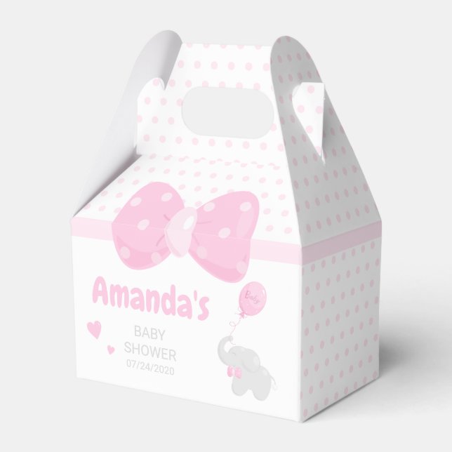 Ballotins Baby shower fille mignonne (Verso)
