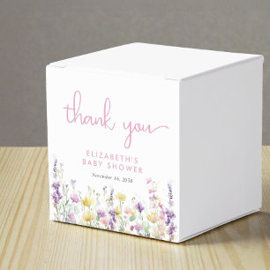 Ballotins Baby Shower Fille Sauvage Aquarelle