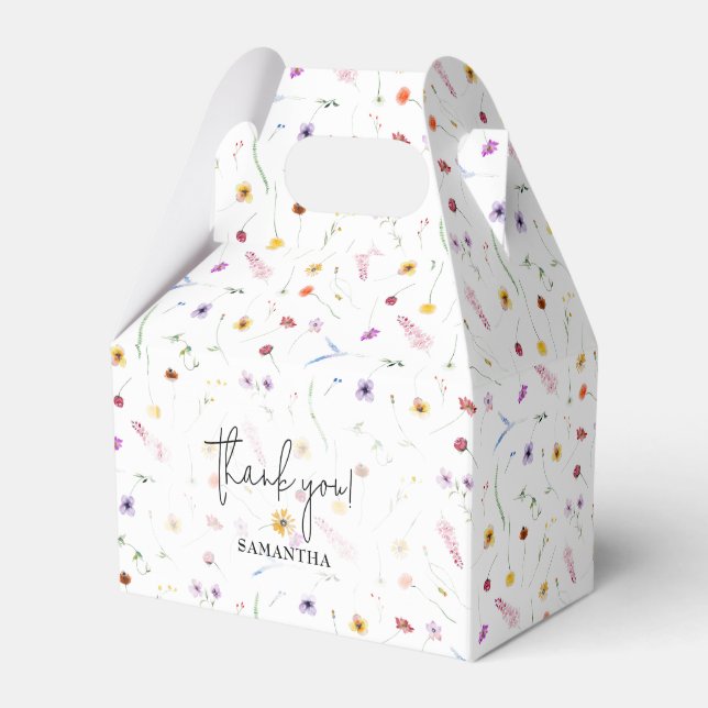 Ballotins Baby shower fleur sauvage (Verso)