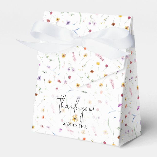 Ballotins Baby shower fleur sauvage (Verso)